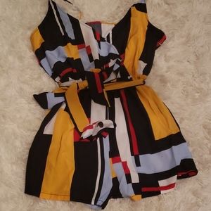 Colorblock Romper